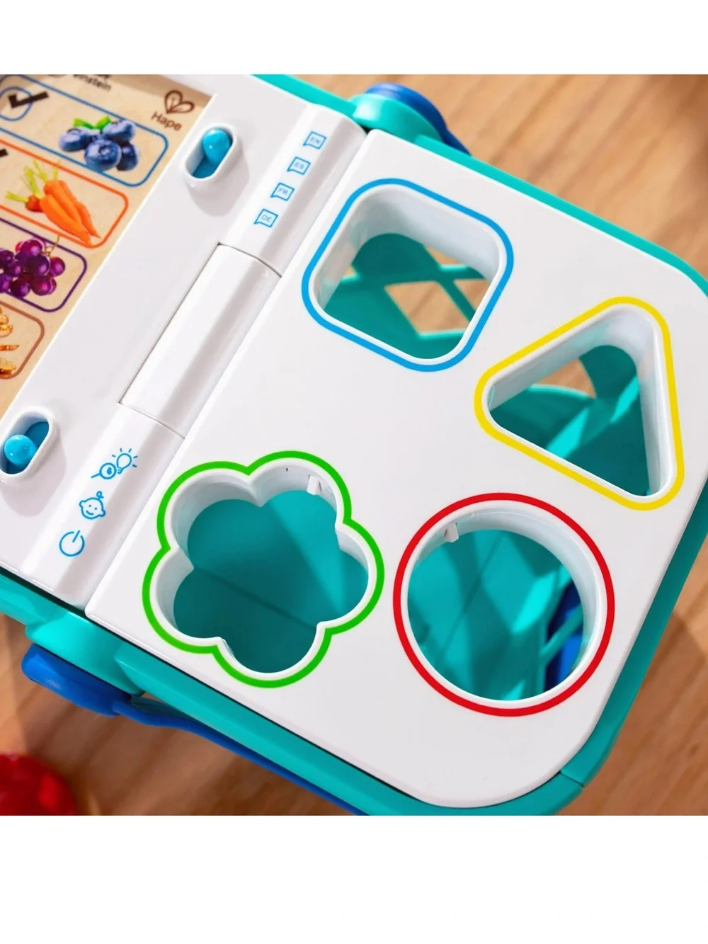 Baby Einstein + Hape Magic Touch Shopping Basket & Shape Sorter Toy